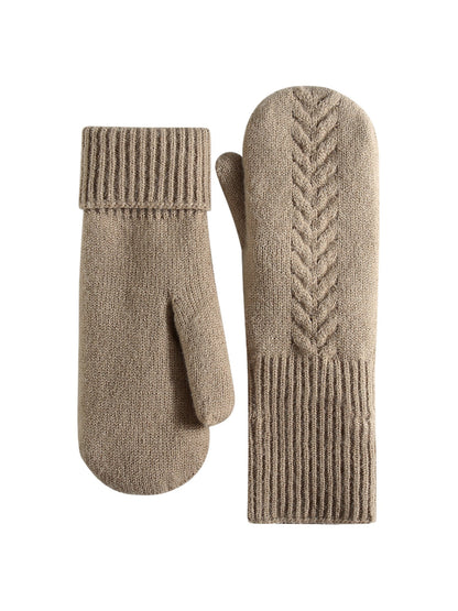Gloving - Cable Knit Winter Mittens