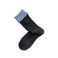 Rufia - Grey Classic Pattern Turn-Cuff Mid-Crew Socks