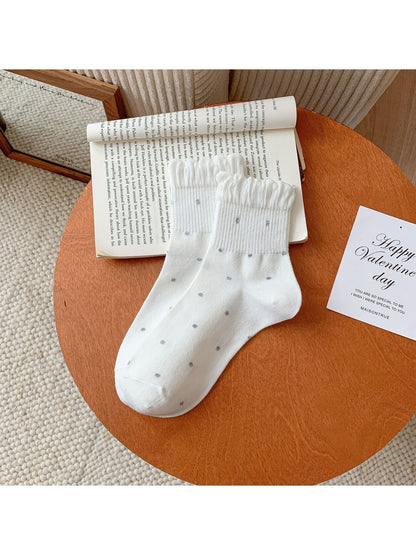 Rufia - Women's Polka Dot Ruffle Socks