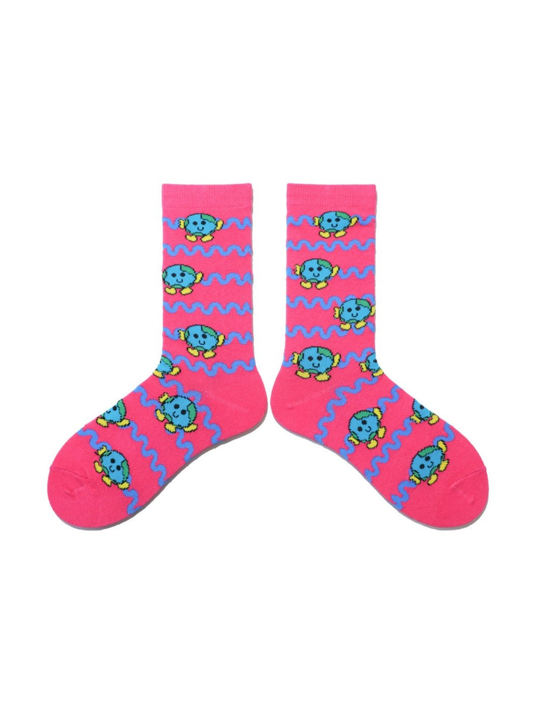 Rufia - Playful Colorful Character Crew Socks