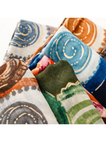Scarvii - Soft Graphic Pattern Spring Summer Scarf