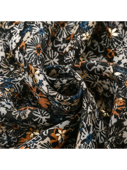 Scarvii - Ditsy Floral Print Scarf