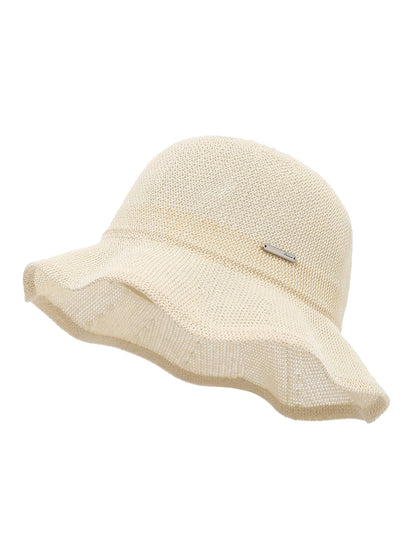 Haila - Wide Wavy Brim Women's Bucket Hat