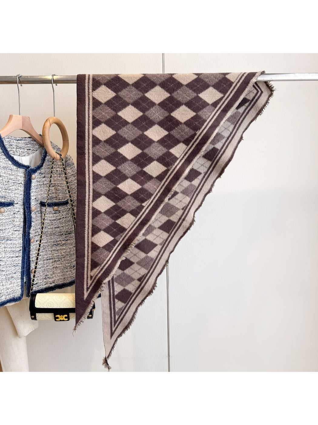 Scarvii - Classic Pattern Knit Wrap Scarf