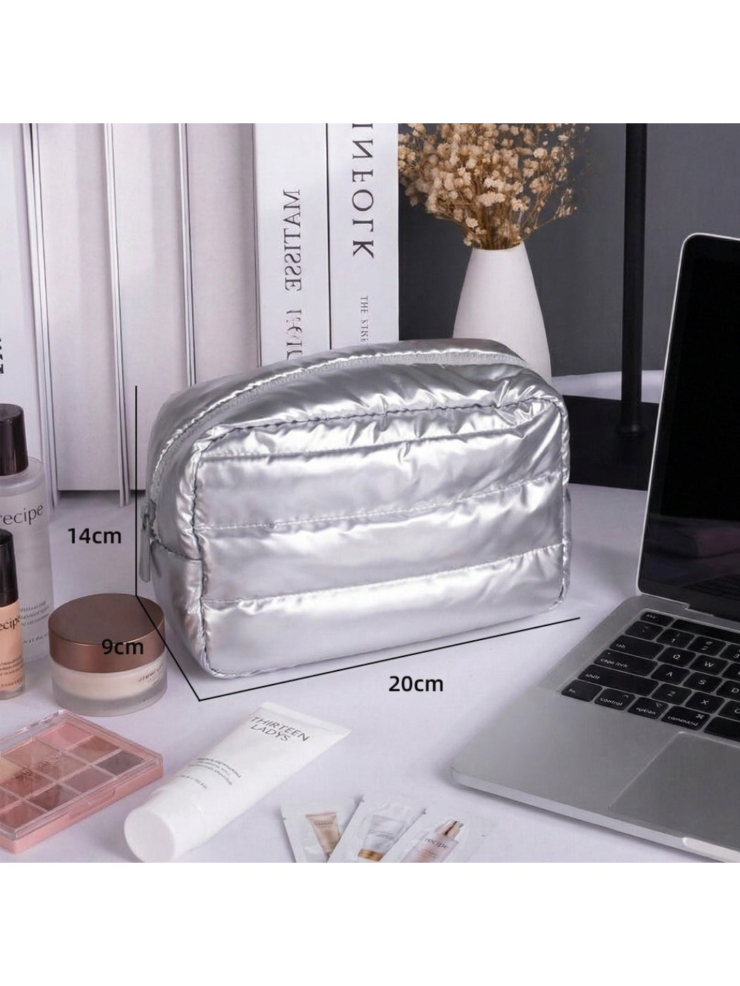 Cosbai - Quilted Puffer Cosmetic Bag