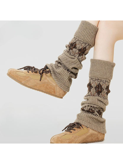 Cozyra - Retro Argyle Leg Warmers