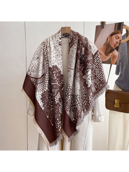 Scarvii - Botanical Scene Reversible Scarf