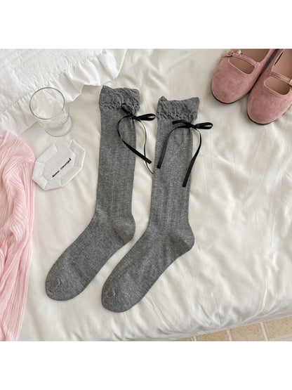 Rufia - Soft Knit Bow Crew Socks product image 5