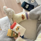 Rufia - Cute Dog Head Pattern Warm Floor Socks