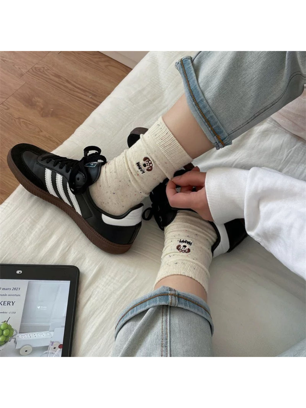 Rufia - Happy Bear Pattern Socks product image 5