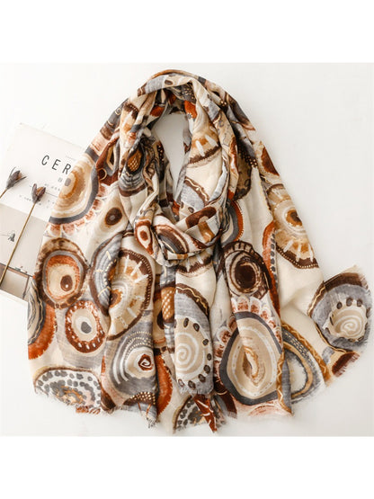 Scarvii - Soft Graphic Pattern Spring Summer Scarf