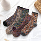 Rufia - 3D Floral Pattern Spring Autumn Mid-Calf Socks