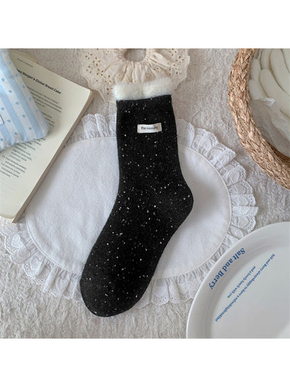Rufia - Soft Speckled Ruffle Cuff Crew Socks product image 9