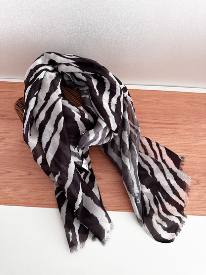 Scarvii - Zebra Print Long Scarf