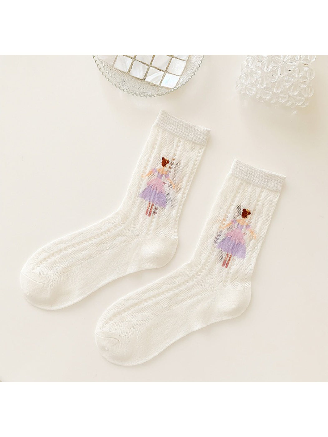 Rufia - Storybook Girl Sheer Crew Socks product image 4