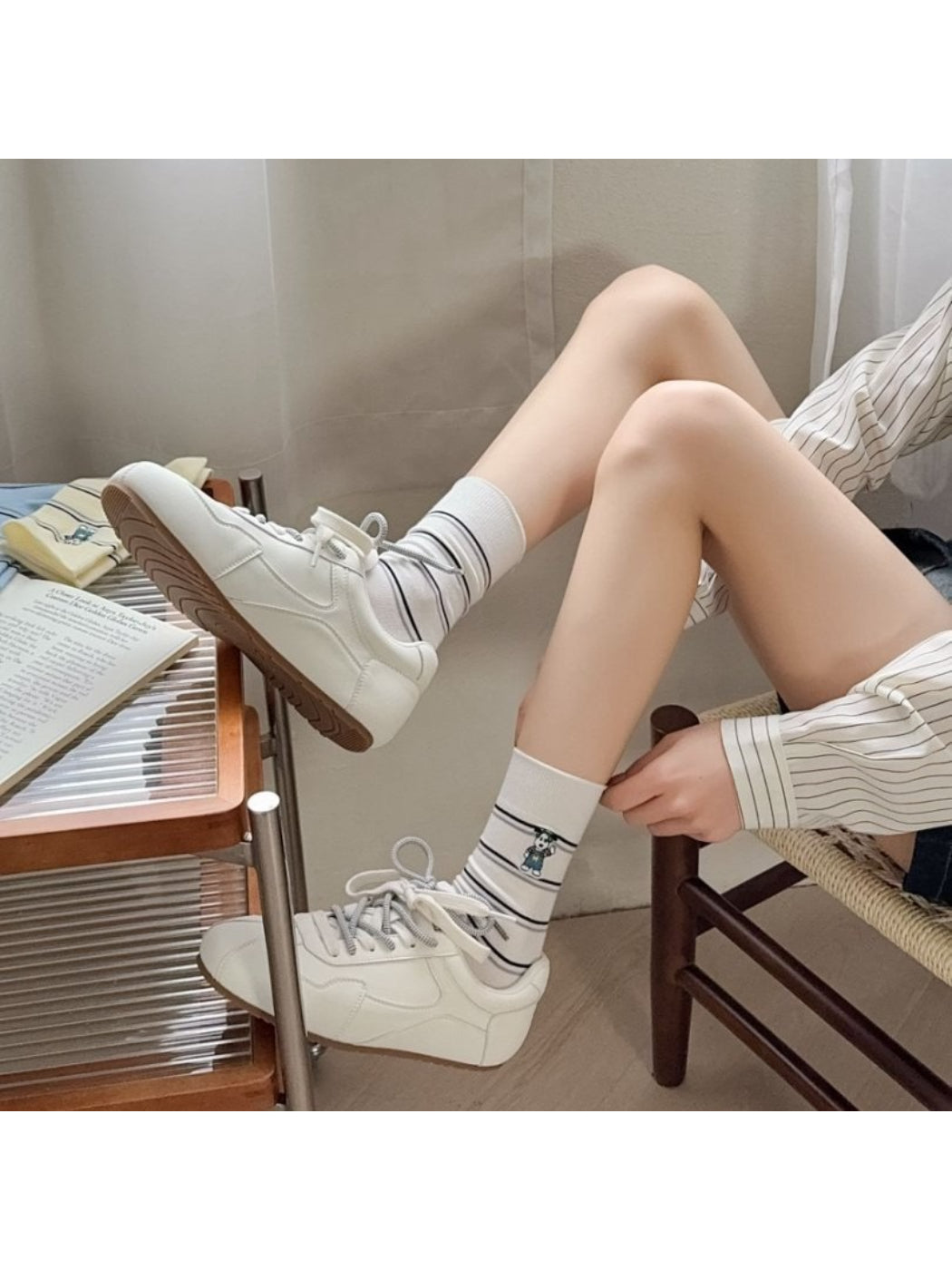 Rufia - Casual Dog Stripe Socks product image 3