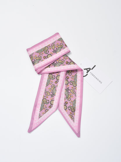 Scarvii - Delicate Paisley Skinny Scarf