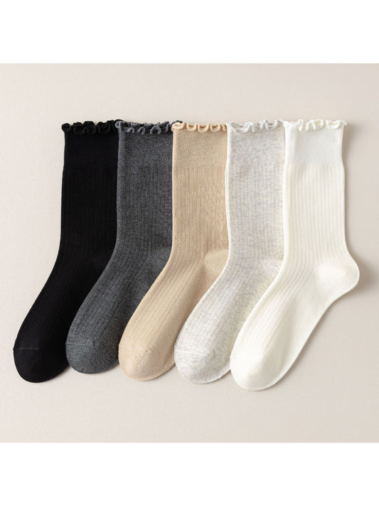 Rufia - Calm Tone Ribbed Crew Socks product image 1