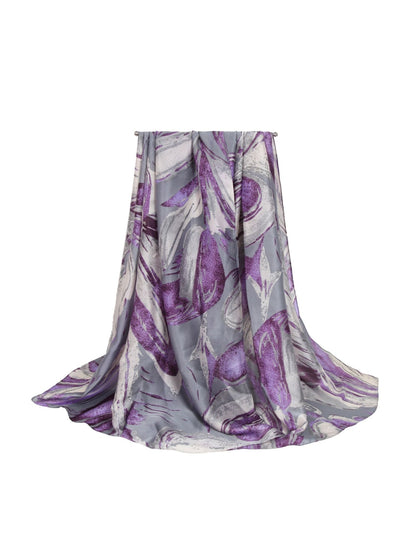 Scarvii - Retro Colorblock Print Summer Wrap Scarf