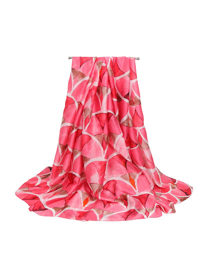 Scarvii - Watercolor Ginkgo Leaf Print Fashion Scarf