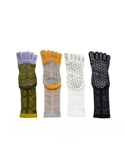 Rufia - Pattern Grip Long Five-Toe Training Socks