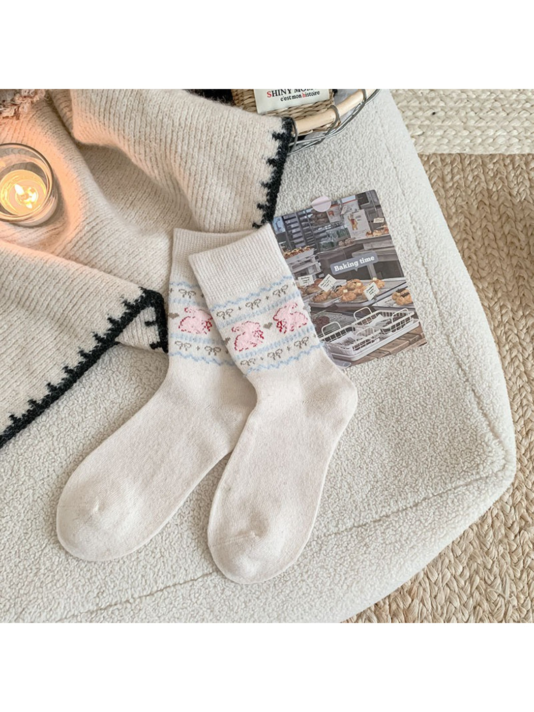 Rufia Nordic Cozy Pattern Crew Socks product image 4