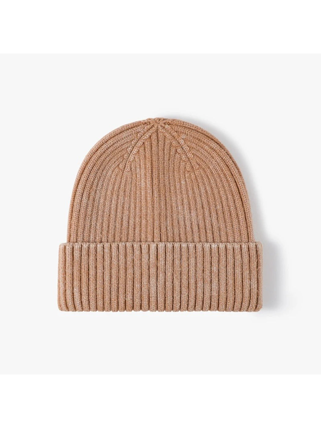 Haila - Heathered Ribbed Cuffed Knit Beanie