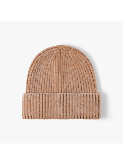 Haila - Heathered Ribbed Cuffed Knit Beanie