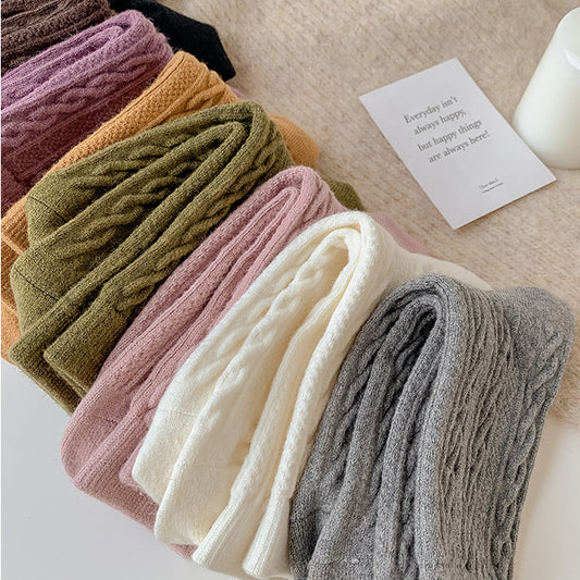 Rufia - 4 Pairs Solid Color Socks product image 2