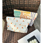 Cosbai - Striped and Printed Portable Cosmetic Bag
