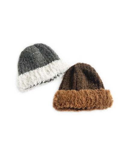 Haila - Soft Plush Cuffed Knit Beanie