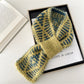 Scarvii - Two-Tone Knitted Scarf with Slip-Through Design