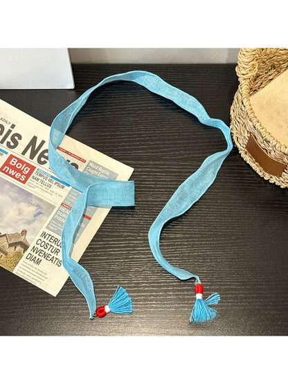Scarvii - Tassel Skinny Neck Styling Scarf