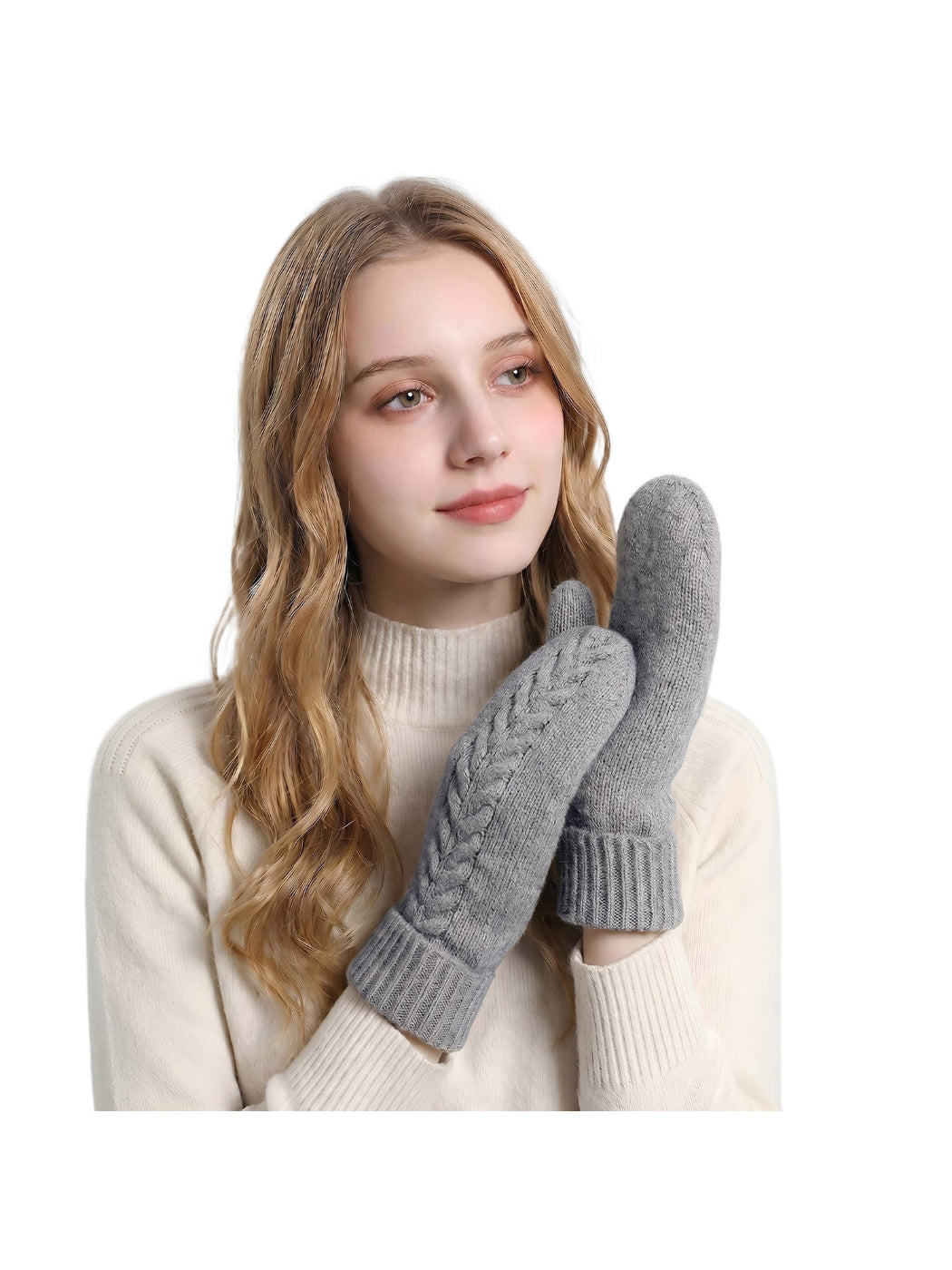 Gloving - Cable Knit Winter Mittens
