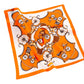 Scarvii - Pumpkin Carriage Print Square Scarf - Vintage & Playful