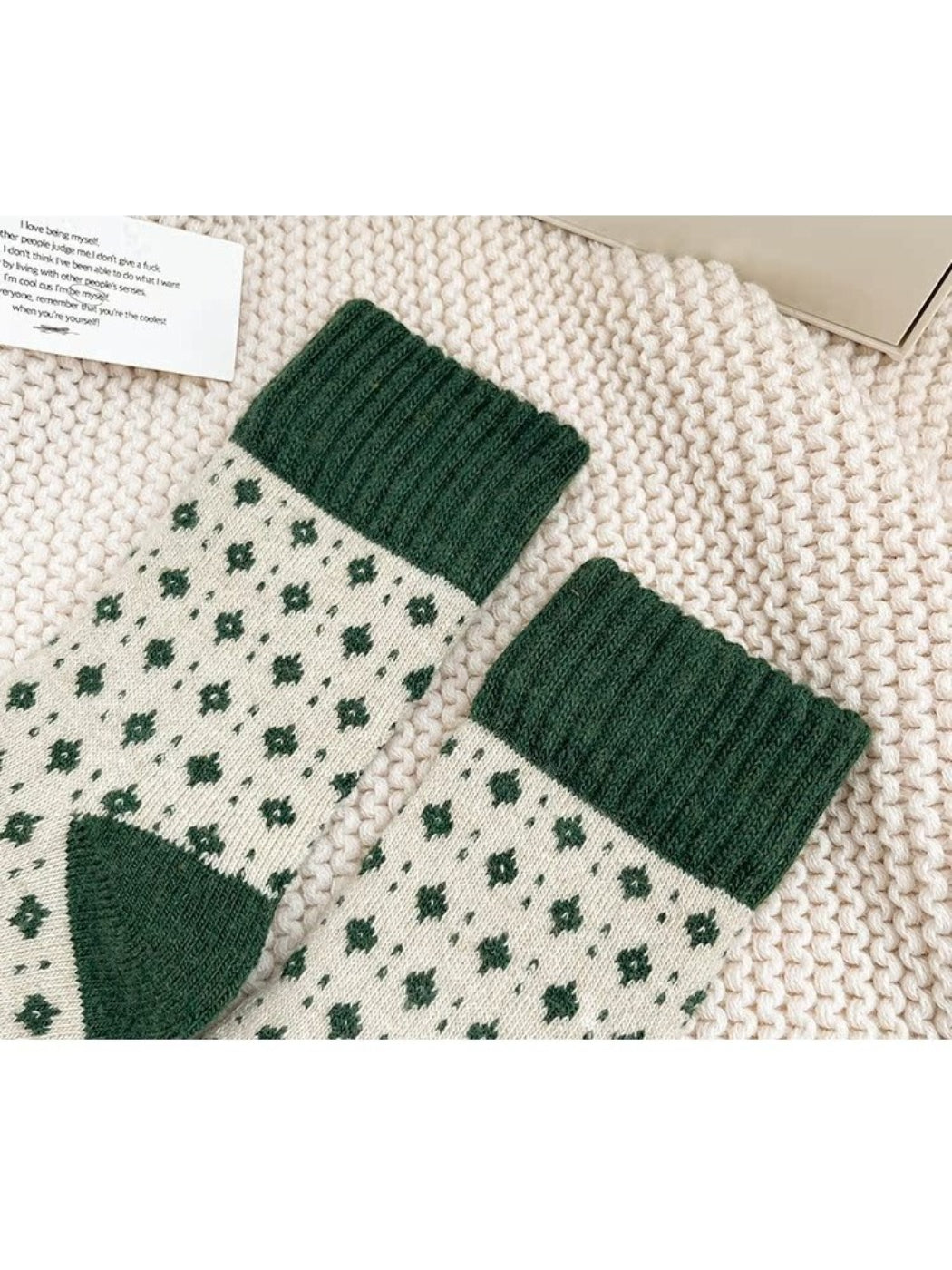 Rufia - Forest Pattern Crew Socks
