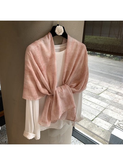 Scarvii - Minimal Gold Detail Everyday Wrap Scarf