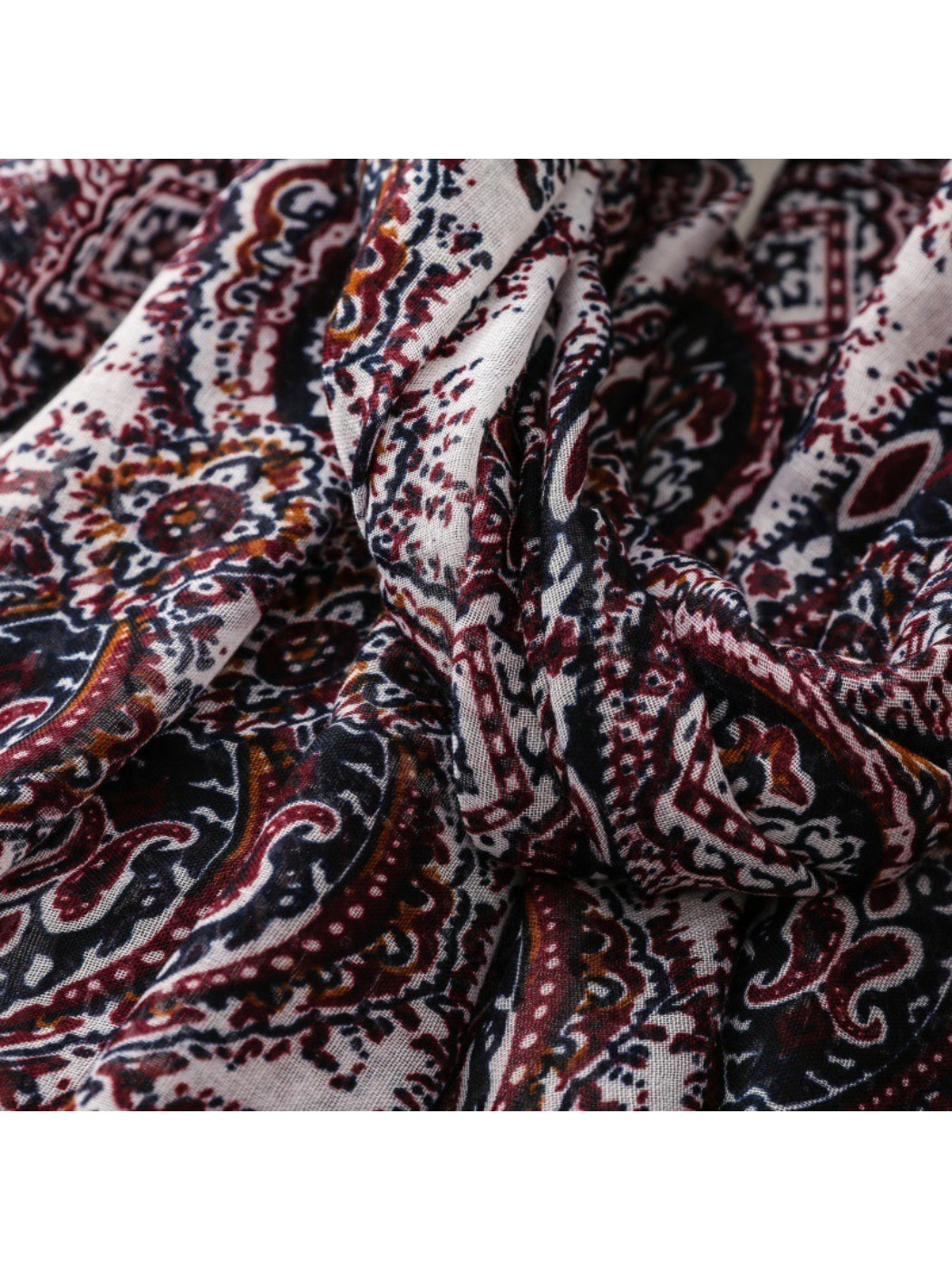 Scarvii - Contrast Panel Tassel Scarf