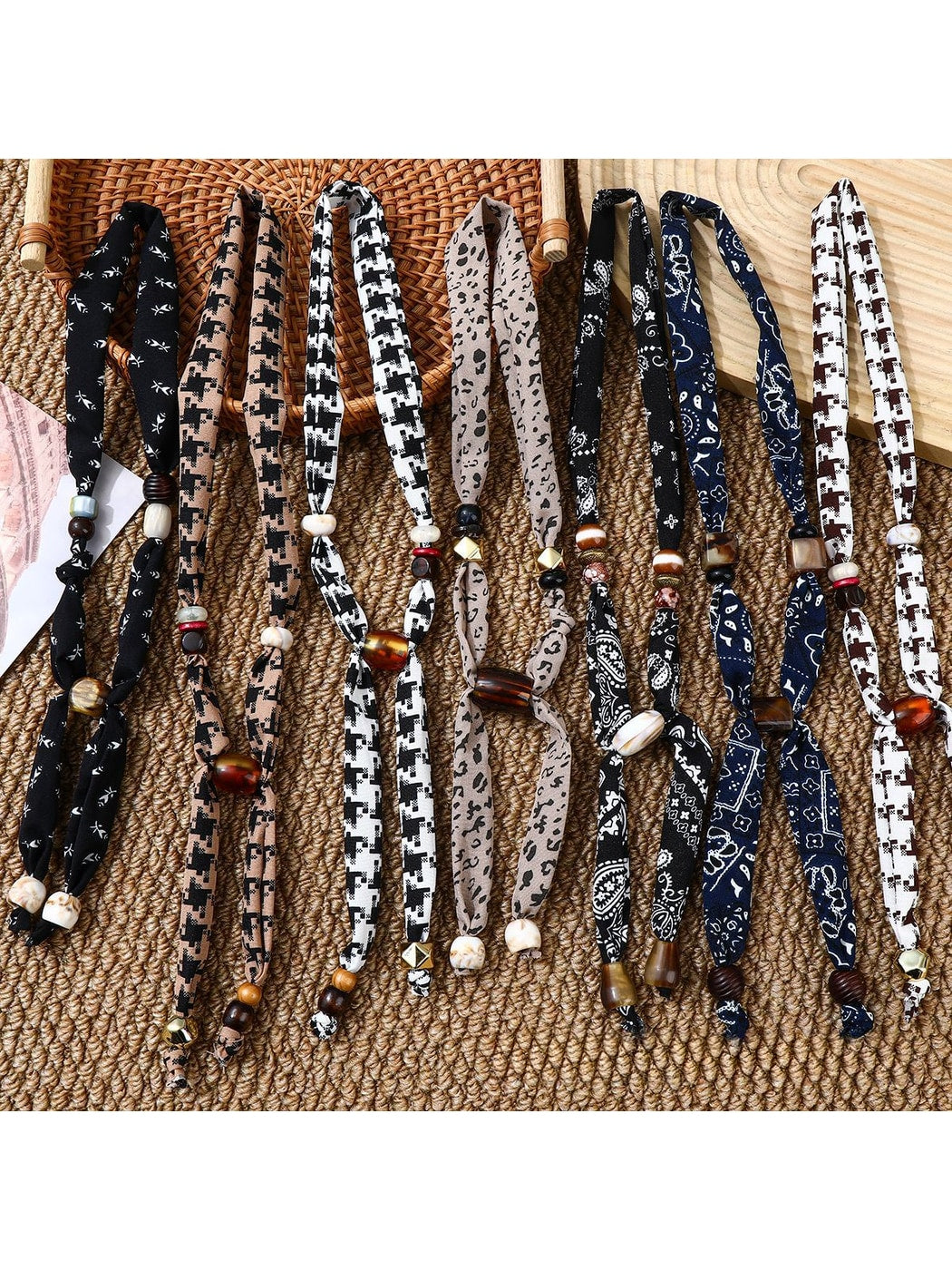 Scarvii - Retro Printed Long Necklace