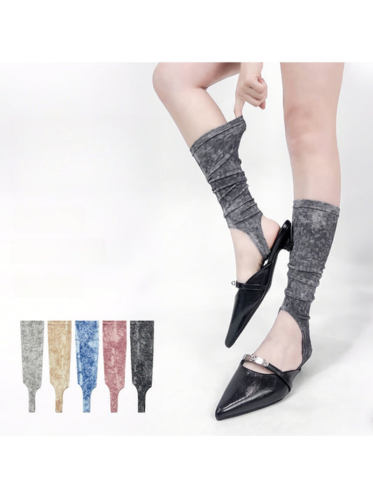 Cozyra - Gradient Knit Stirrup Leg Warmers