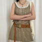 Beco - Distressed Metal Woven Belt - Boho & Viantage