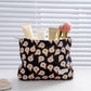 Cosbai - Vintage Floral Print Handheld Makeup Bag