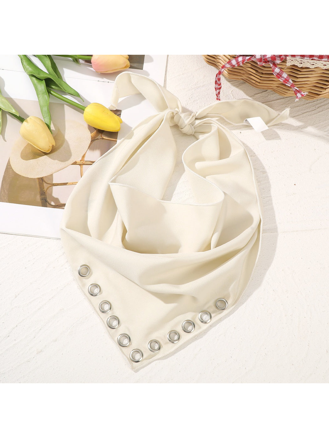 Scarvii Metal Grommet Bandana Headband