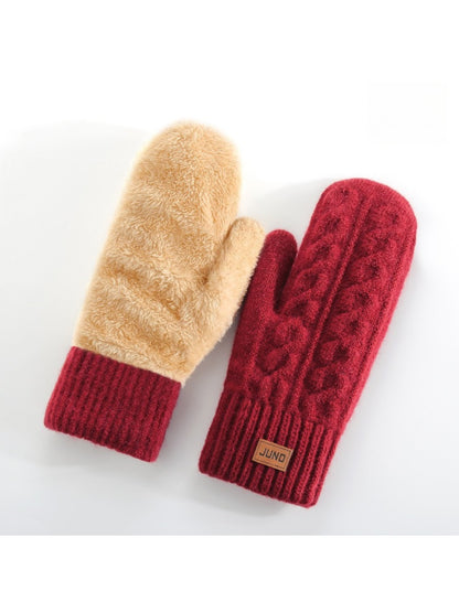 Gloving - Classic Thickened Full-Cover Mittens for Women