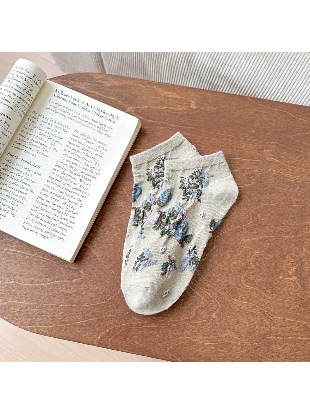 Rufia - Classic Floral Print Ankle Socks product image 4