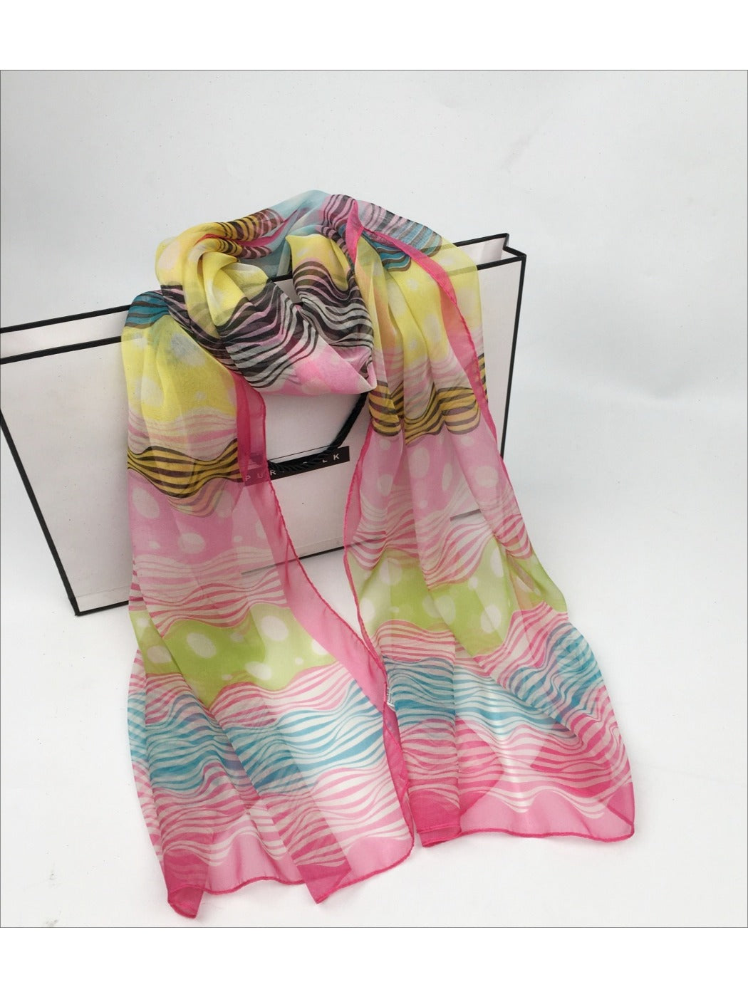 Scarvii - Lightweight Scarf with Polka Dot Patterns - Versatile & All-Season