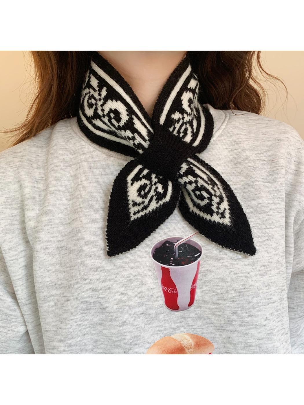 Scarvii - Paisley Knit Pull-Through Scarf