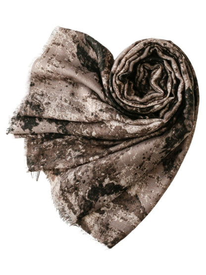Scarvii - Vintage Dark Ombre Print Scarf