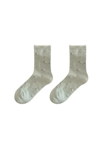 Rufia - Ruffle Trim Crew Socks