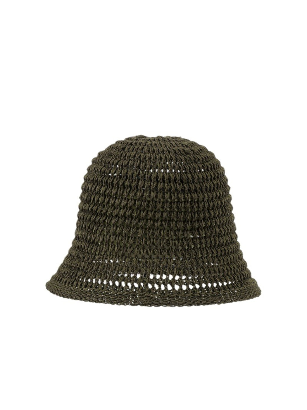 Model wearing Haila breathable open knit hat styled with casual outfit